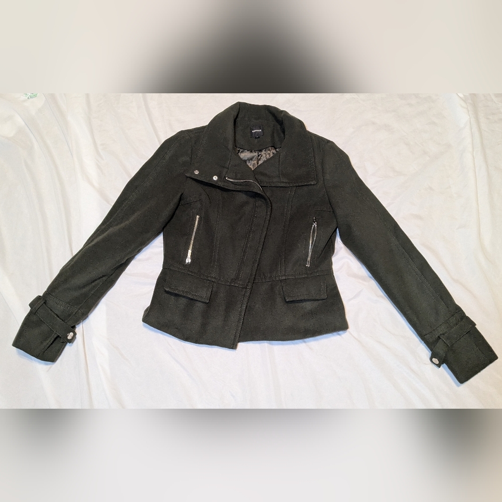 Vintage (2010) Express Women's Green Coat Size Medium